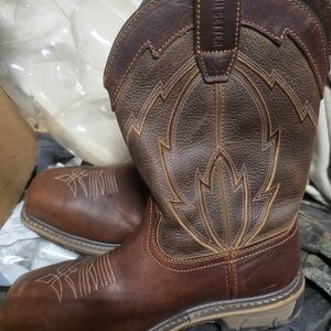 Brown Leather Western Boots